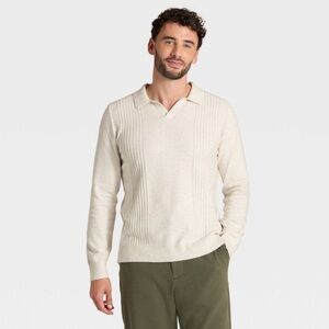 Goodfellow & Co Men's Soft Knit Polo Sweater